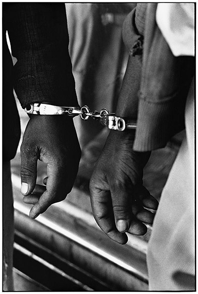 Ernest Cole's Handcuffed blacks