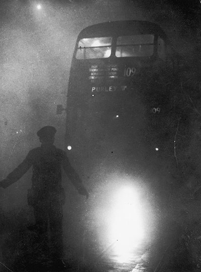 Bus In Smog